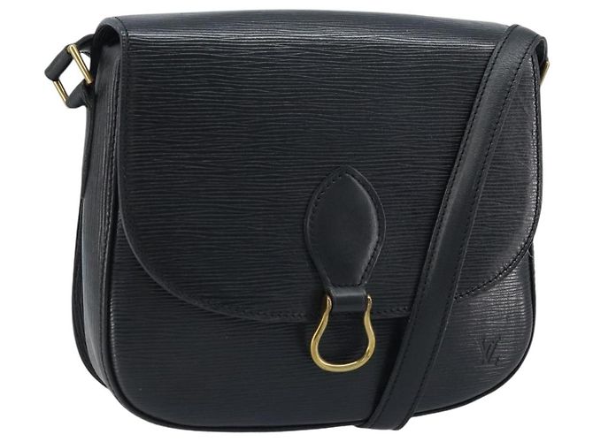 LOUIS VUITTON Borsa a Spalla Epi Saint Cloud GM Nera M52192 LV Auth bs33474 Nero