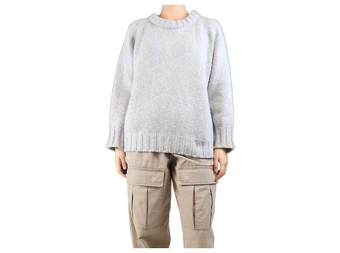 Malo Pull en cachemire gris - taille M