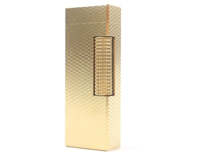 Alfred Dunhill Dunhill All-over pattern lighter Golden 