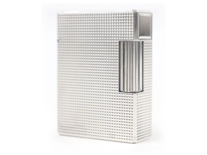 Autre Marque Dupont Line 1 Diamond Head Lighter Silvery