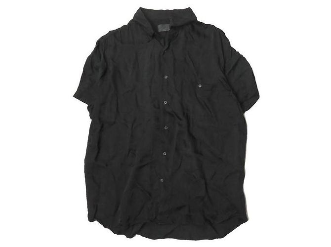 Autre Marque RtA Kurzarmhemd aus Rayon Schwarz