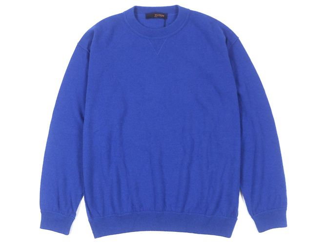 Cashmere-Pullover mit Rundhalsausschnitt Inside-out Louis Vuitton Blau