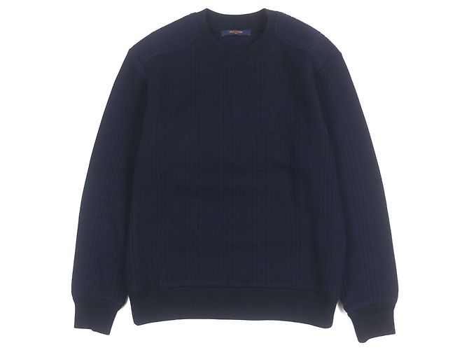 Baumwoll-Sweatshirt Louis Vuitton Blau Marineblau