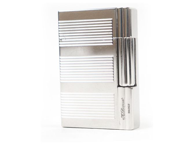 Autre Marque Encendedor con patrón de borde Gatsby Dupont Plata