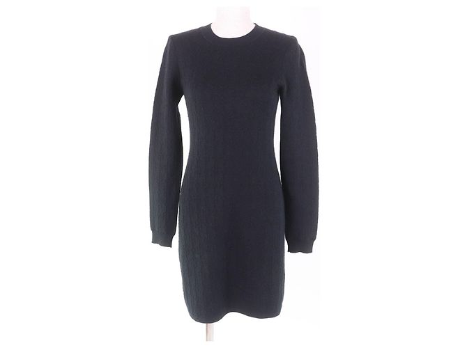Vestido de cashmere Chaine d'Ancre da Hermès Preto