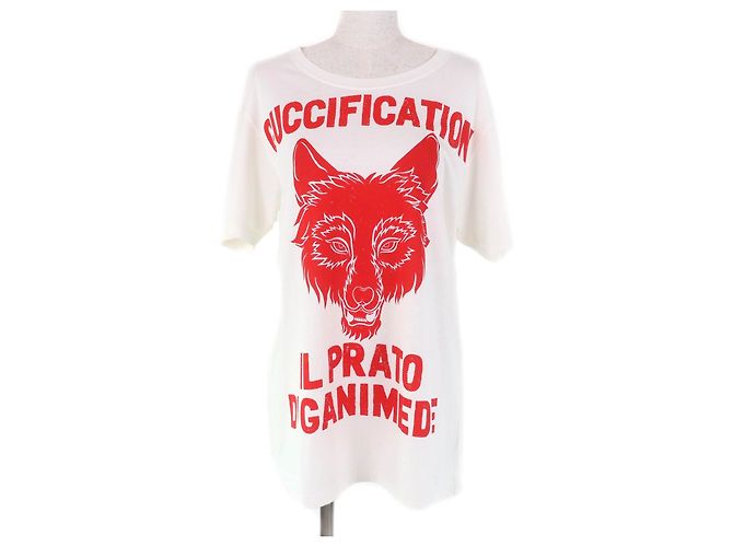 Camiseta de algodón GUCCIFICATION de Gucci Blanco