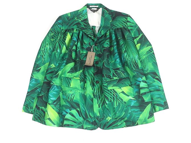 Autre Marque Chaqueta con estampado de hojas COMME des GARCONS HOMME PLUS Verde