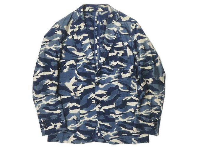 Autre Marque Chaqueta de algodón camuflaje índigo SOPHNET. Azul