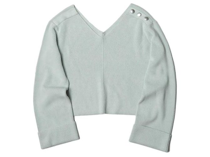 Autre Marque Ray BEAMS Rayon Blend Knit Pullover Blue