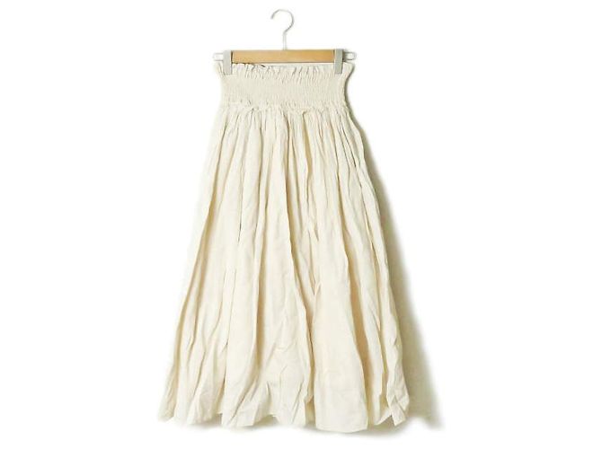 Autre Marque Falda de algodón Ray BEAMS 18SS Beige