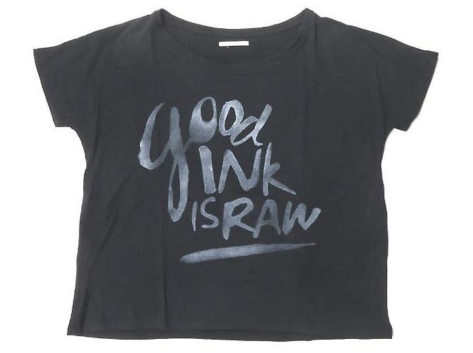 Autre Marque SHIPS Cotton Polyester Crewneck TShirt Black