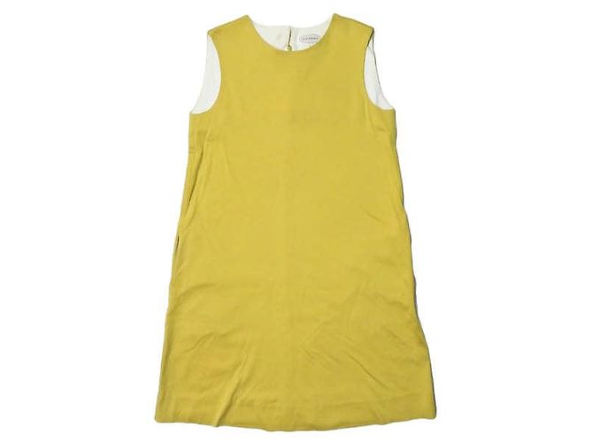 Autre Marque Vestido sin mangas J&M Davidson de algodón lyocell Amarillo