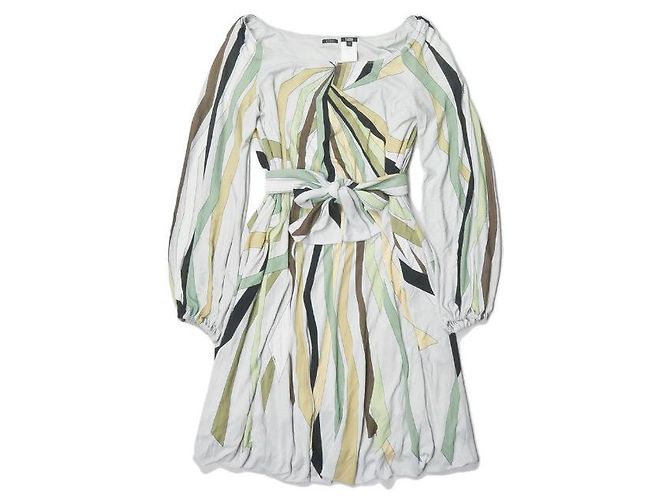 Autre Marque Cesare Fabbri Kleid aus Viskose Grau