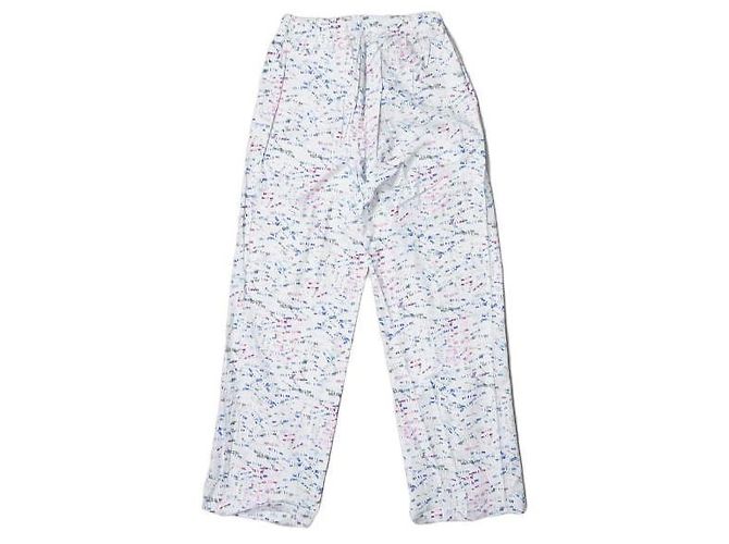 Autre Marque Calças de algodão Niche Facil Branco