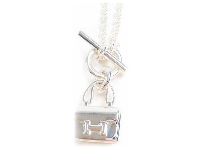 Hermès Constance Amulett AG925 Halskette Silber