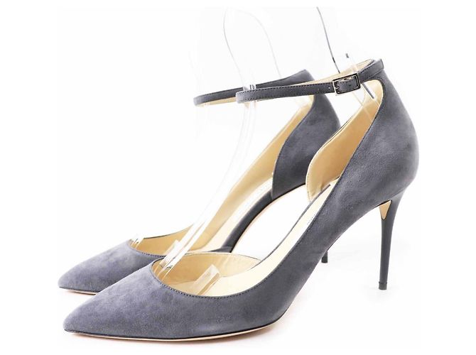 Escarpins en daim LUCY85 de Jimmy Choo Gris Gris anthracite