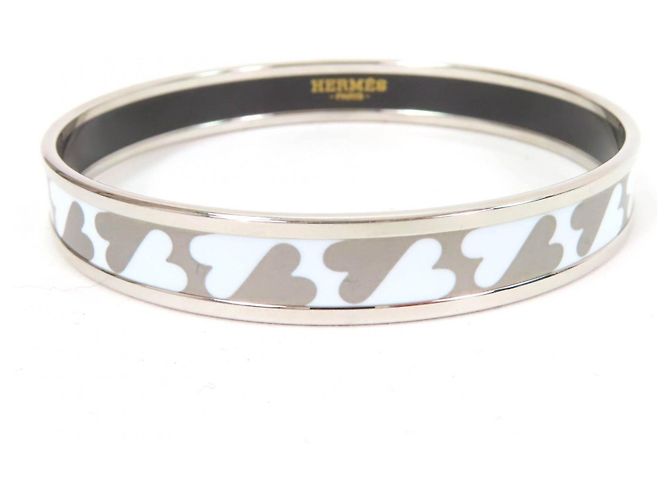 Pulsera de esmalte Carte Jou de Hermès Blanco