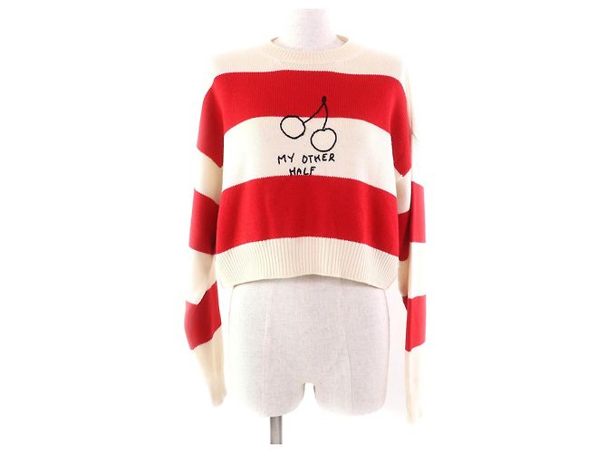 Wollpullover Miu Miu MML304 Rot Roh