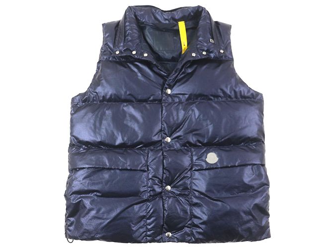 Moncler Genius 2 IDIR Nylon Down Vest Blue Navy blue