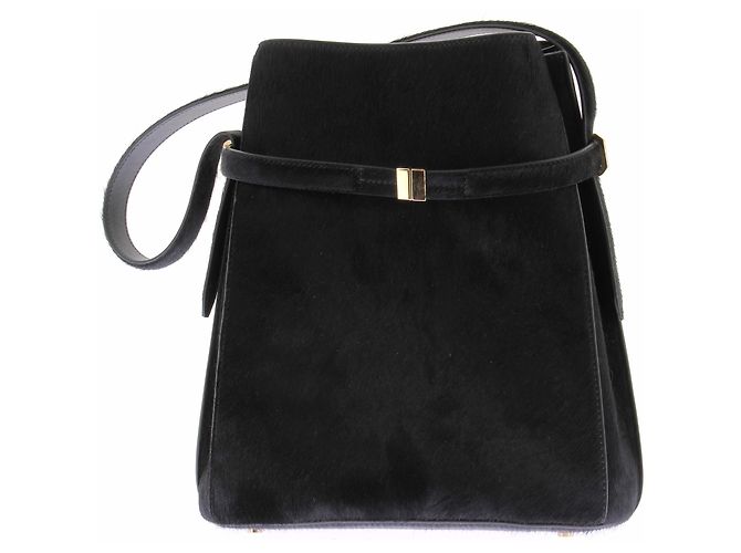 Totême Borsa a secchiello nera in pelle Nero