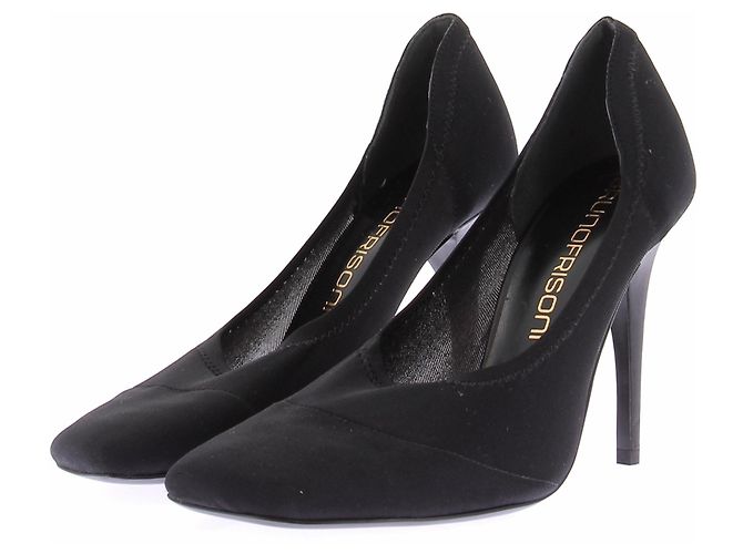 Bruno Frisoni Schwarze Leder-Pumps