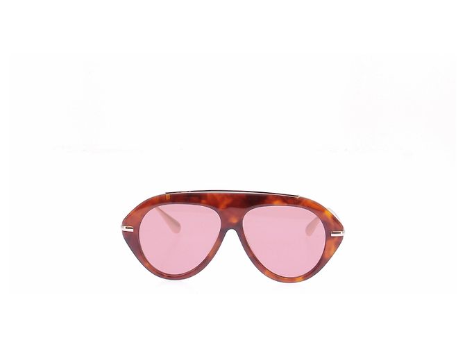 Autre Marque Occhiali da sole aviator "The icon 2.0" con lente rosa Marrone