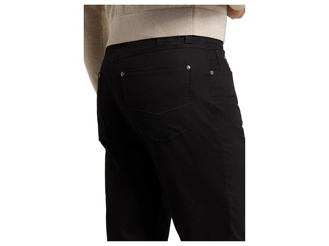 Pantaloni Bugatti uomo in cotone nero