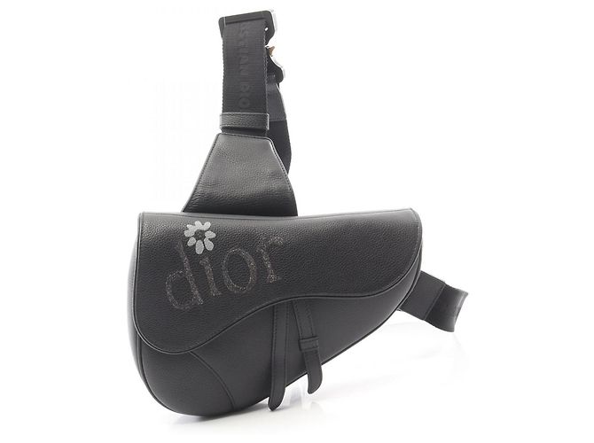 Borsa Saddle da Uomo Christian Dior Nero