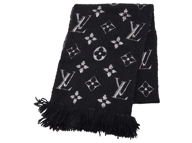 Sciarpa Logomania Shine Louis Vuitton Nero