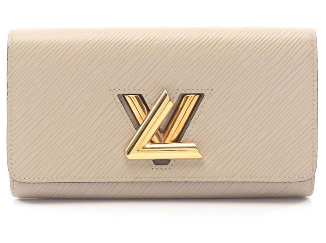 Cartera Bifold Long Twist de Louis Vuitton Beige
