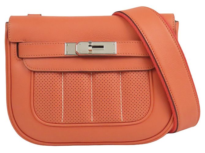 Bolsa transversal Hermès Orange Mini Swift Berline Laranja Pescaria