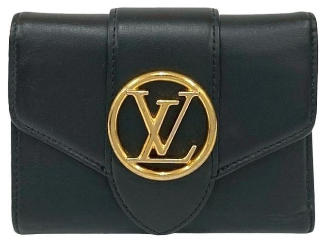 Louis Vuitton Pont Neuf Compact Portefeuille Black Pink