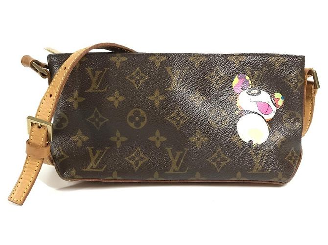 Sac Mini Trotter Panda Monogram Louis Vuitton Marron