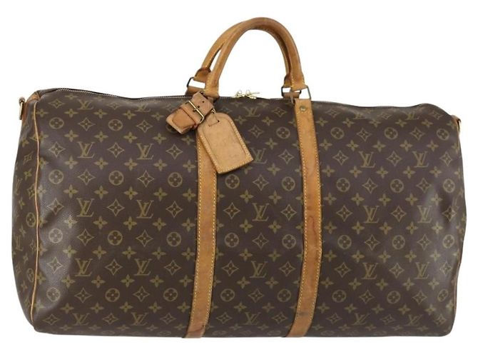 Louis Vuitton Keepall Bandouliere Monogram Canvas 60 Braun