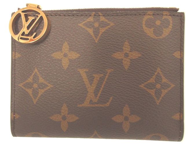 Cartera Lisa Monogram Louis Vuitton Castaño Rosa Monograma