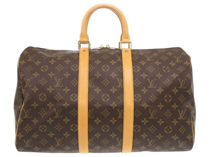 Sac Boston Keepall 45 Monogram Louis Vuitton Marron Monogramme