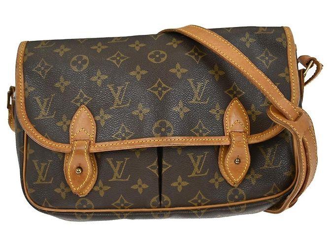 Gibeciere Borsa Messenger Gibecière Monogram Canvas MM Louis Vuitton Marrone