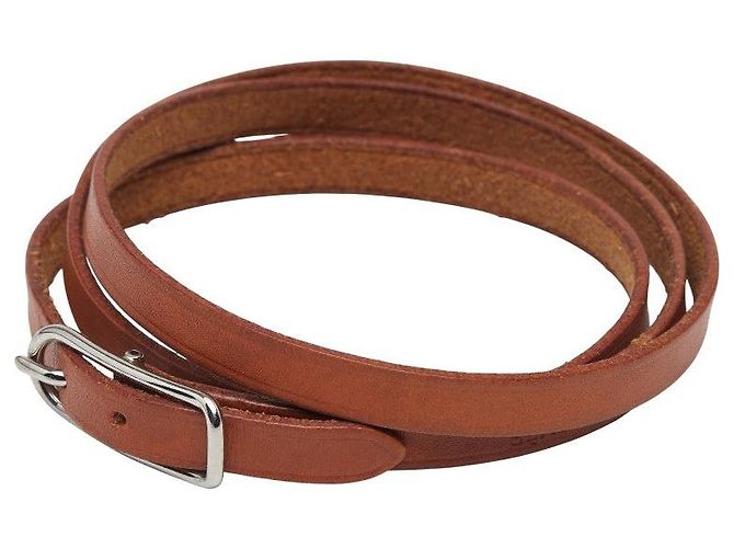 Hermès Pulseira de couro Hermes Api1 Marrom