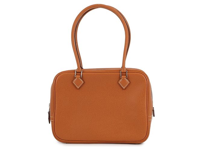 Bolsa Hermès Plume Mini em Epsom Cognac Conhaque