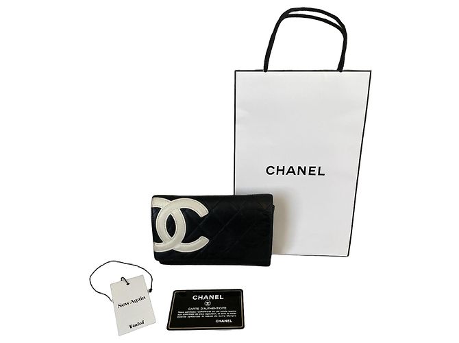 Chanel Cambon Vintage Wallet Black