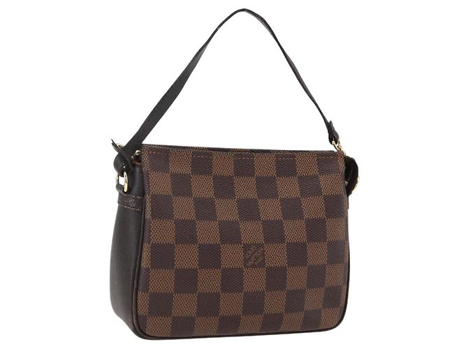 LOUIS VUITTON Kosmetiktasche Damier Ebene N51982 LV Auth 169744