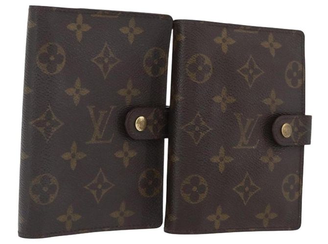 LOUIS VUITTON Cubierta de Agenda Monogram PM Set de 2 R20005 LV Auth am10788 Monograma