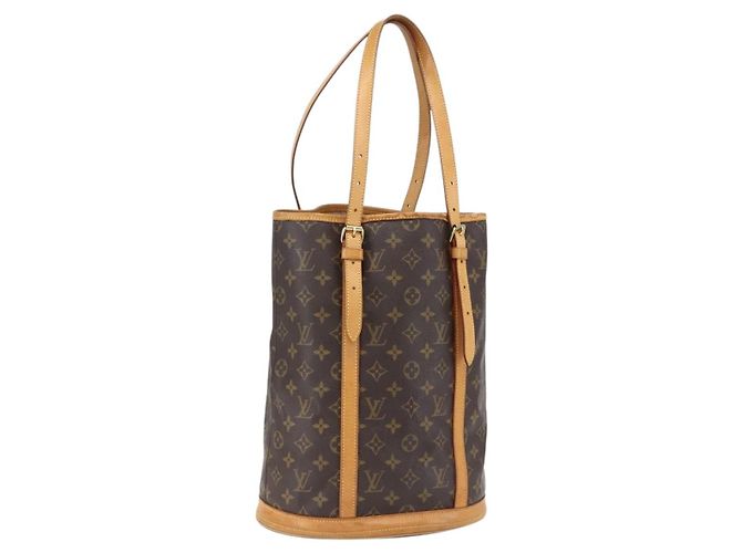 LOUIS VUITTON Monogram Bucket GM Shoulder Bag M42236 LV Auth ka2478