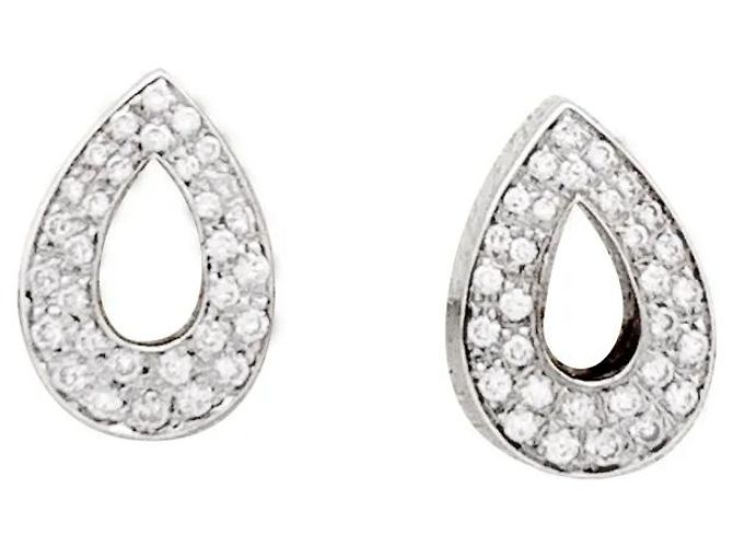 Orecchini Piaget, oro bianco e diamanti.