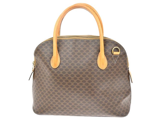 Céline Celine Macadam Macadam con pelle Marrone 