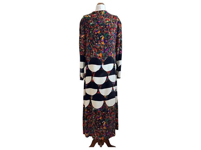Dries Van Noten Samtkleid Mehrfarben
