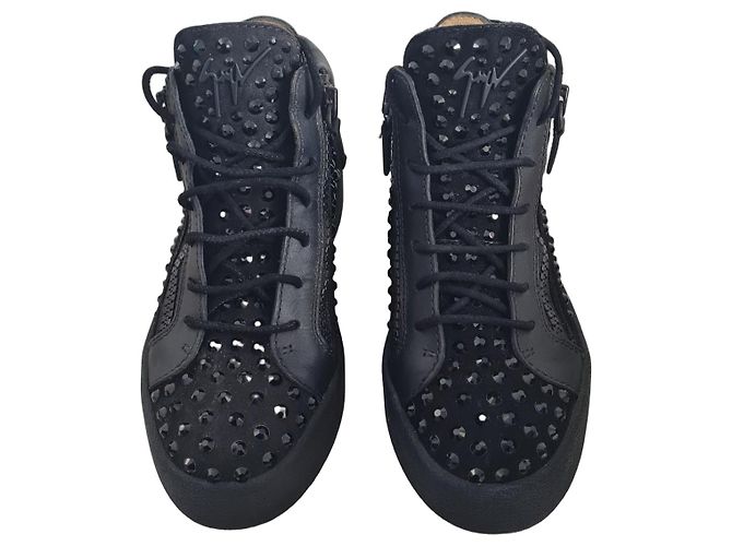 Baskets Giuseppe Zanotti Doris en cuir noir