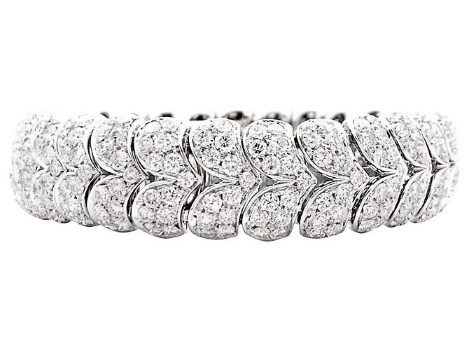 Autre Marque Bracciale Arfan, oro bianco e diamanti.