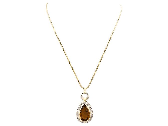 H Stern Collana H.Stern, oro giallo, citrino e diamanti.