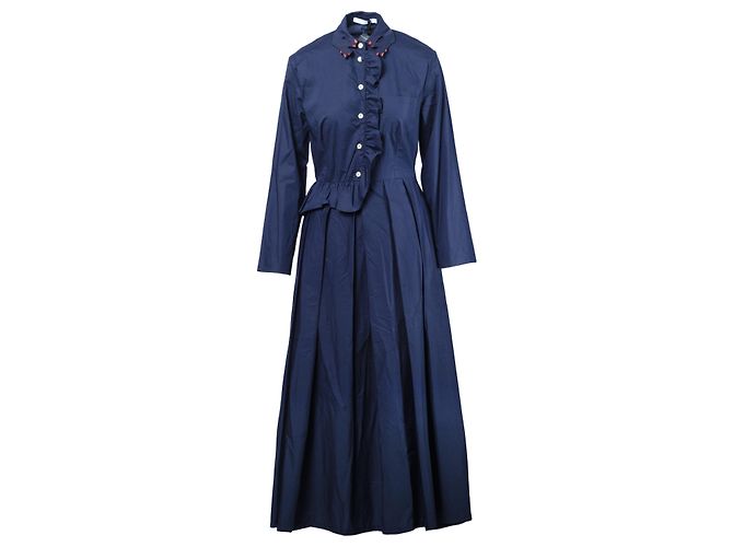 Autre Marque Vivetta Navy Blau Langarmkleid